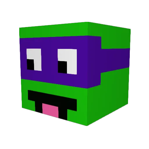 Durumdyret Minecraft avatar head, 3D render
