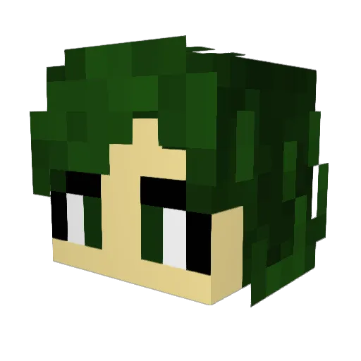 Dushanan Minecraft avatar head, 3D render