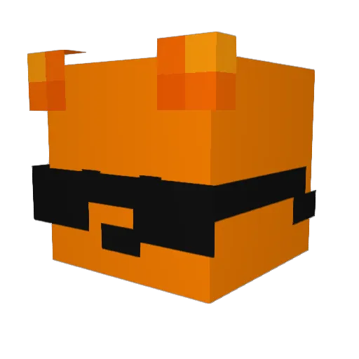 Dushkinn Minecraft avatar head, 3D render