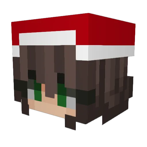 DusiaAB Minecraft avatar head, 3D render