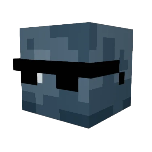 Dusk209 Minecraft avatar head, 3D render
