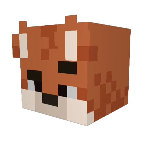 DuskAtol Minecraft avatar head, 3D render