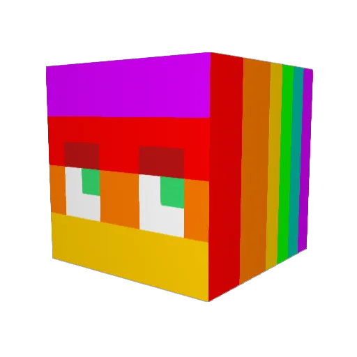 DuskPark Minecraft avatar head, 3D render