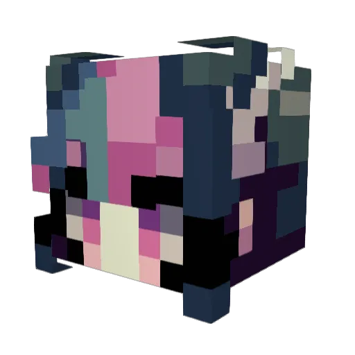 DuskSSB Minecraft avatar head, 3D render