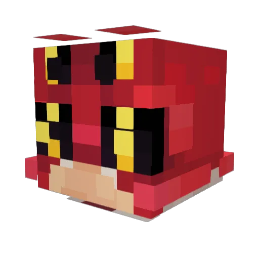DuskWings93 Minecraft avatar head, 3D render