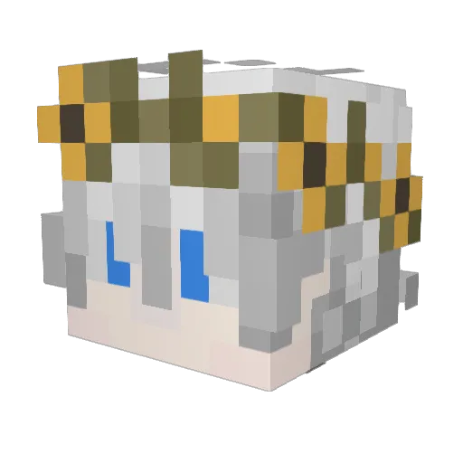 Dusk_Sword Minecraft avatar head, 3D render
