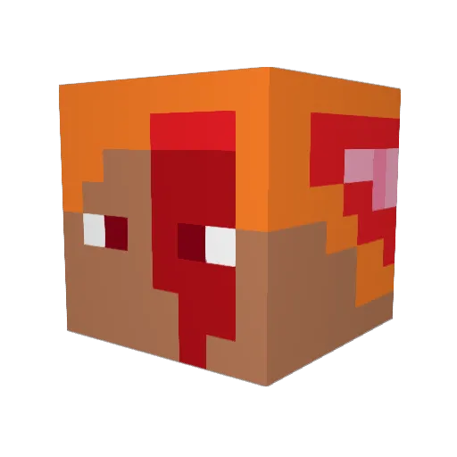 Dusk_Yagami Minecraft avatar head, 3D render