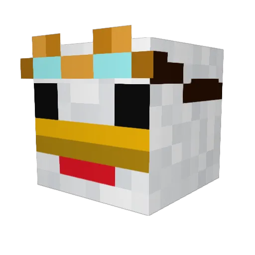 Dusk_dx Minecraft avatar head, 3D render