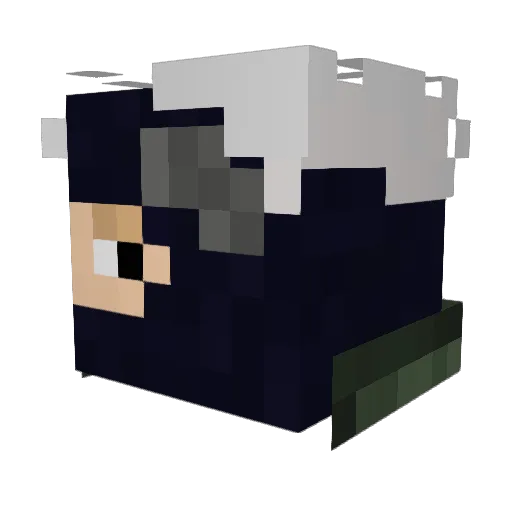 Duskan7 Minecraft avatar head, 3D render