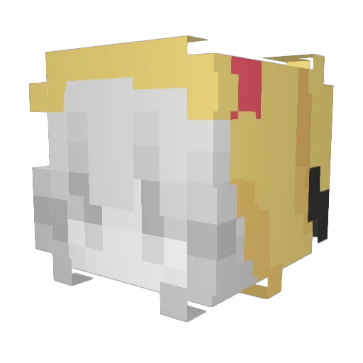 Duskineer Minecraft avatar head, 3D render