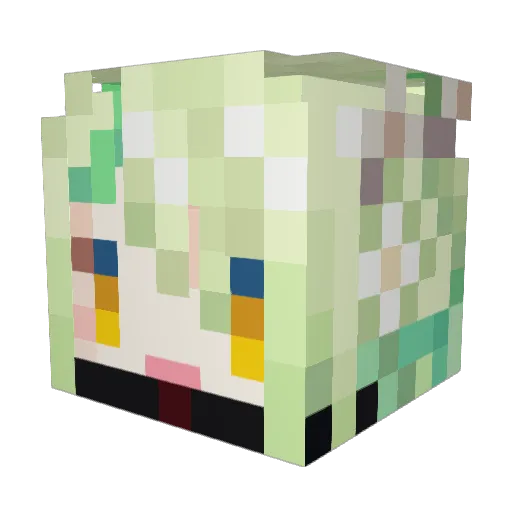 DusksRequiem Minecraft avatar head, 3D render