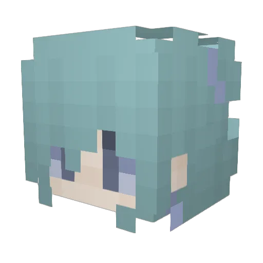 DuskyAcrobat726 Minecraft avatar head, 3D render