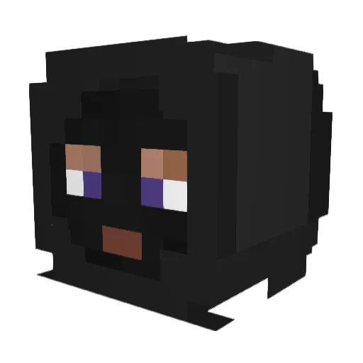 DuskyHan Minecraft avatar head, 3D render