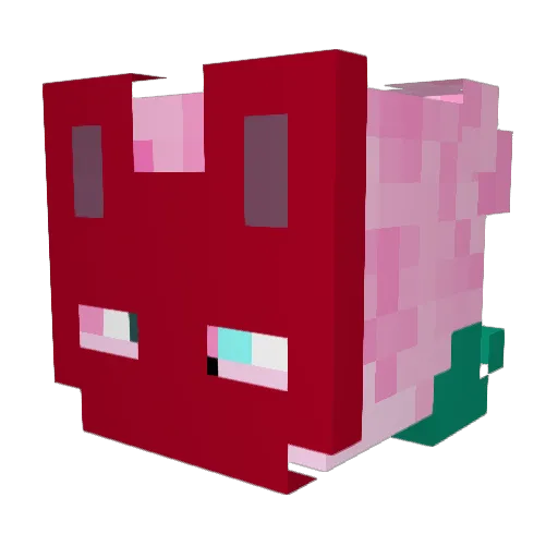 DuskyTarsier Minecraft avatar head, 3D render