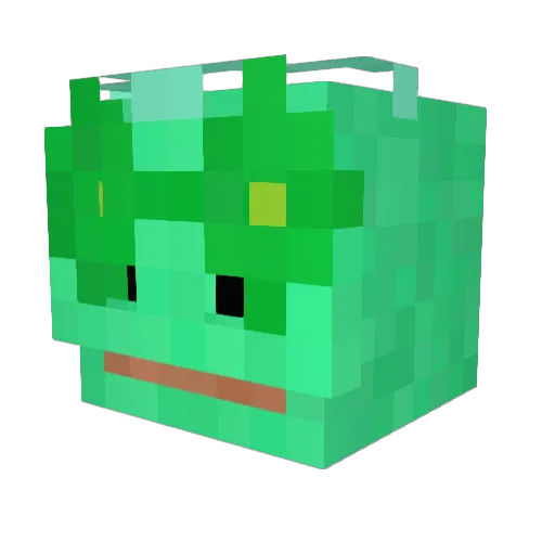 Dusky_39 Minecraft avatar head, 3D render