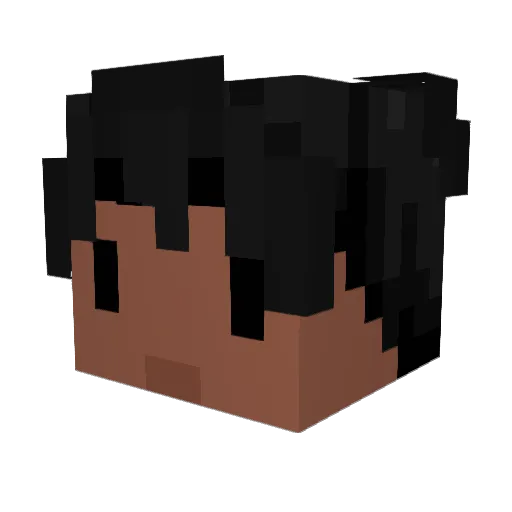 Duskytier Minecraft avatar head, 3D render