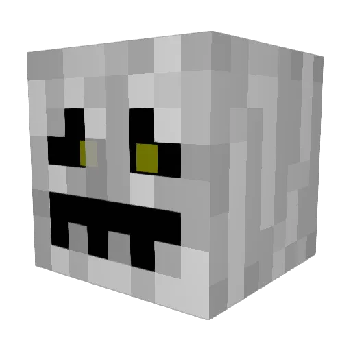 Dussekaz Minecraft avatar head, 3D render