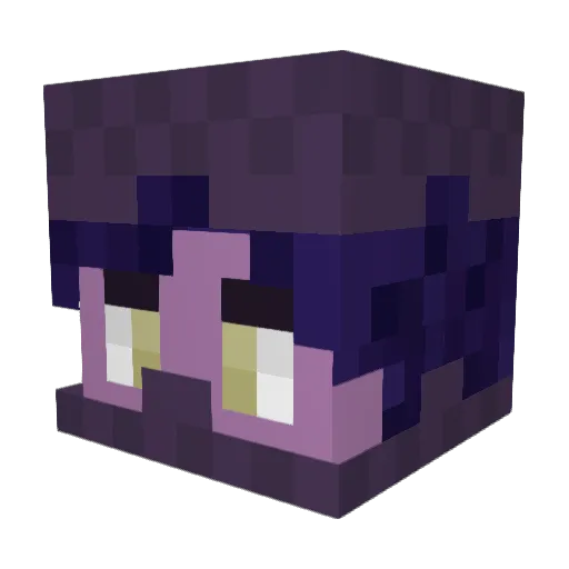 DusselFruit Minecraft avatar head, 3D render