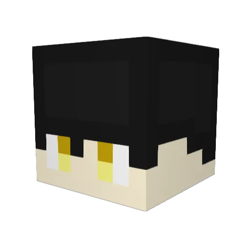Dust64_ Minecraft avatar head, 3D render