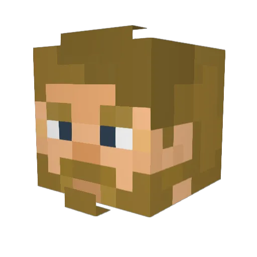 Dust6780 Minecraft avatar head, 3D render