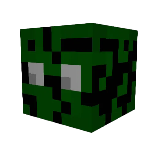 Dust69 Minecraft avatar head, 3D render