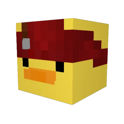 DustDevil3 Minecraft avatar head, 3D render