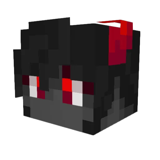 DustLostt Minecraft avatar head, 3D render