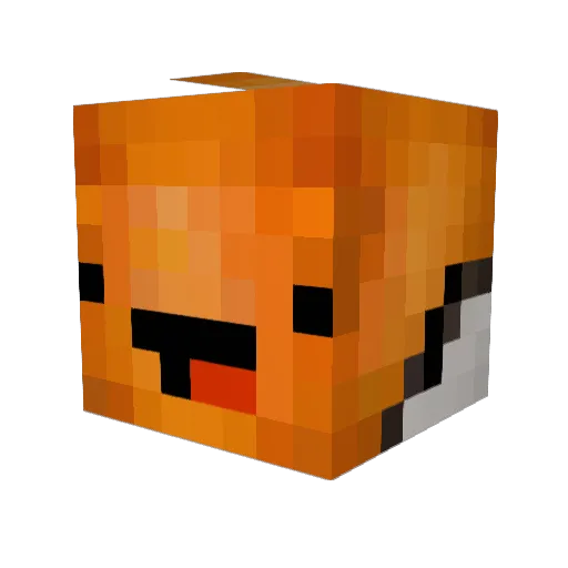 DustMight Minecraft avatar head, 3D render