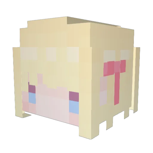 DustOfGlaxe Minecraft avatar head, 3D render