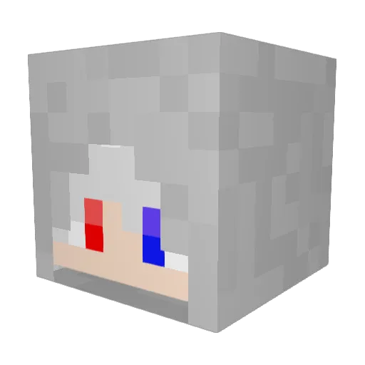 DustSwapSans Minecraft avatar head, 3D render