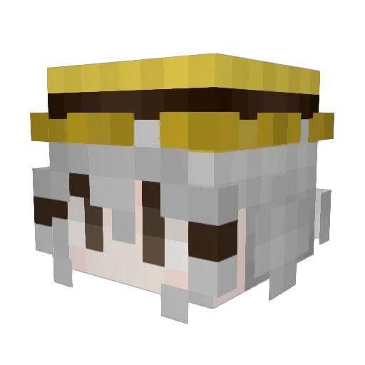 Dust_Nebula Minecraft avatar head, 3D render