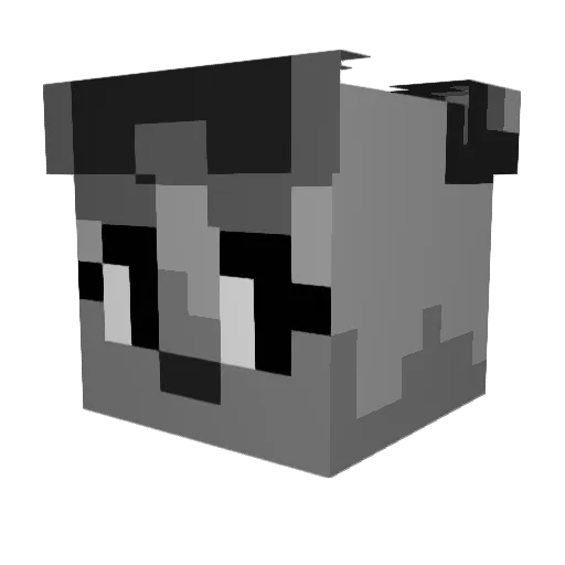 Dust_Trilogy Minecraft avatar head, 3D render