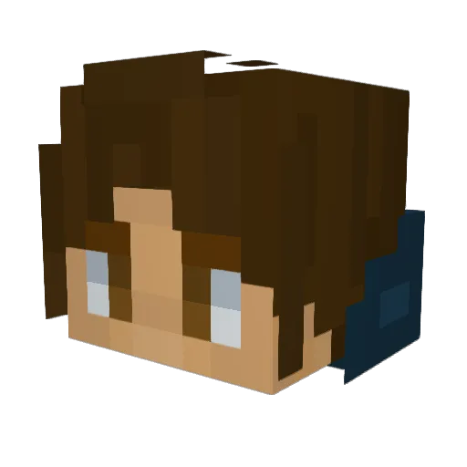Dust_sans22 Minecraft avatar head, 3D render