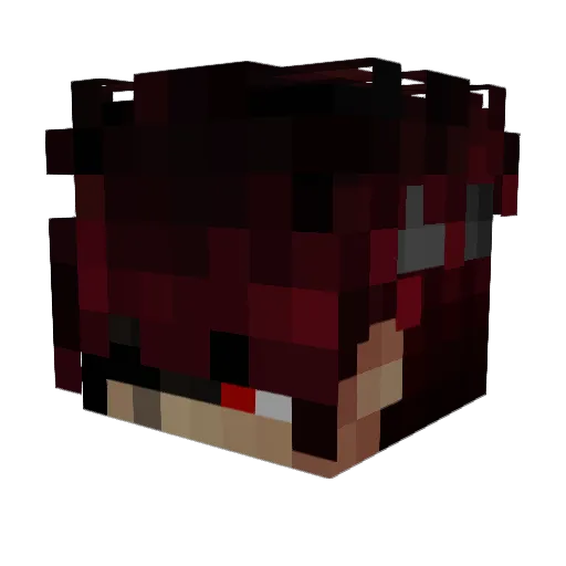 DustbeliefLordz Minecraft avatar head, 3D render