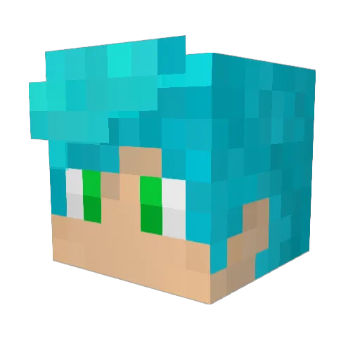 Dustbrawler Minecraft avatar head, 3D render