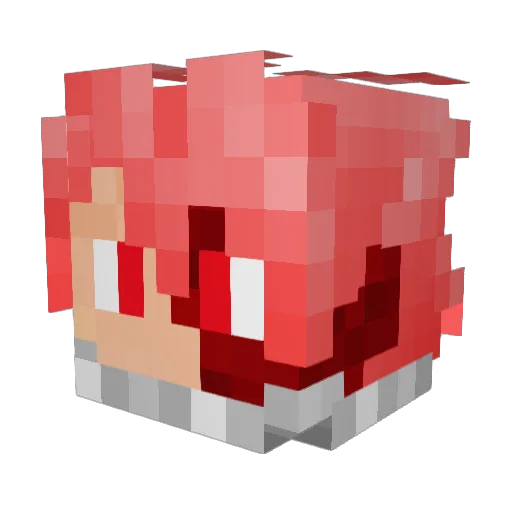Duster7981 Minecraft avatar head, 3D render