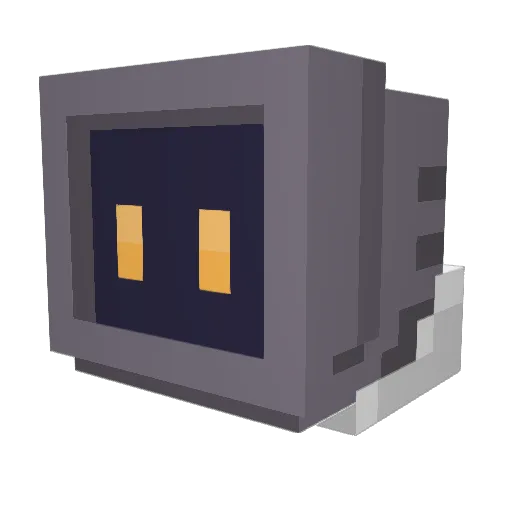 DustiestBOTZ Minecraft avatar head, 3D render