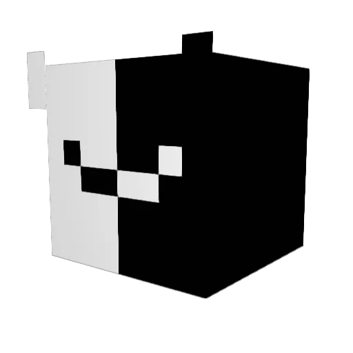Dustimp Minecraft avatar head, 3D render