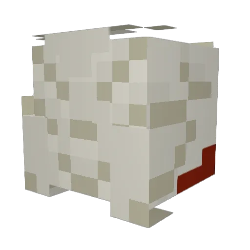 Dustin08 Minecraft avatar head, 3D render