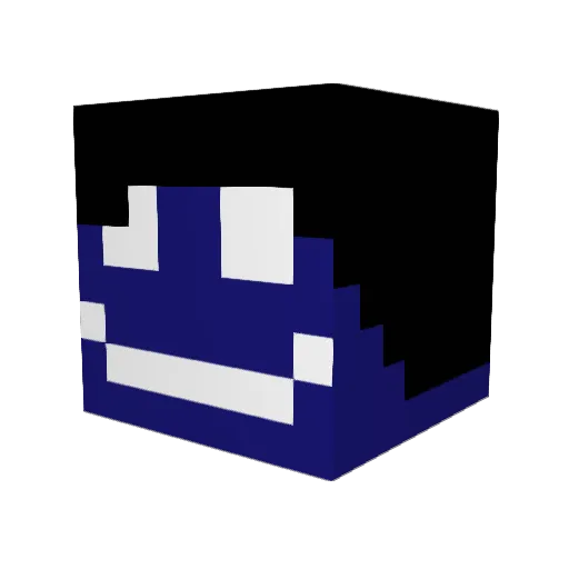 Dustin4187 Minecraft avatar head, 3D render