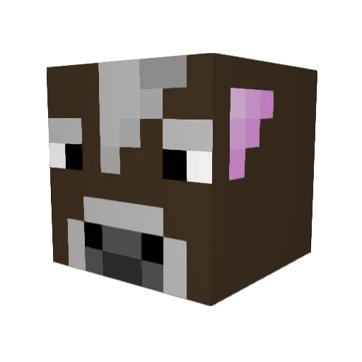 DustinJustin Minecraft avatar head, 3D render