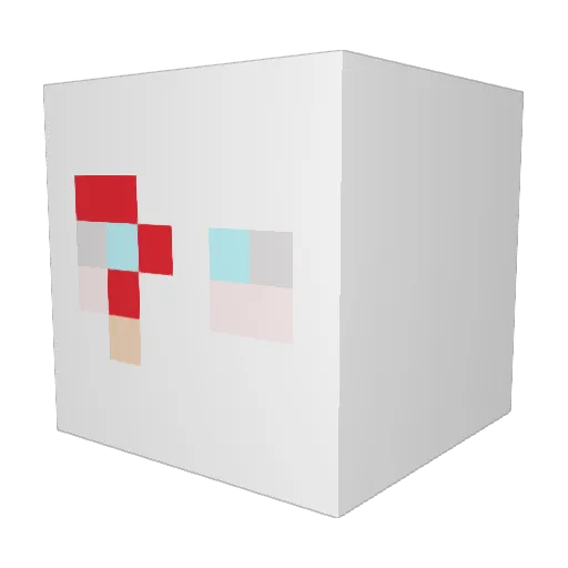 DustinSanders Minecraft avatar head, 3D render