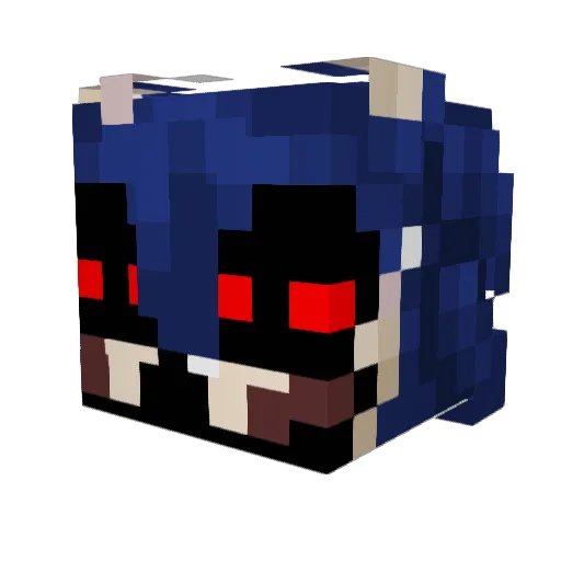 Dustin_Jester Minecraft avatar head, 3D render