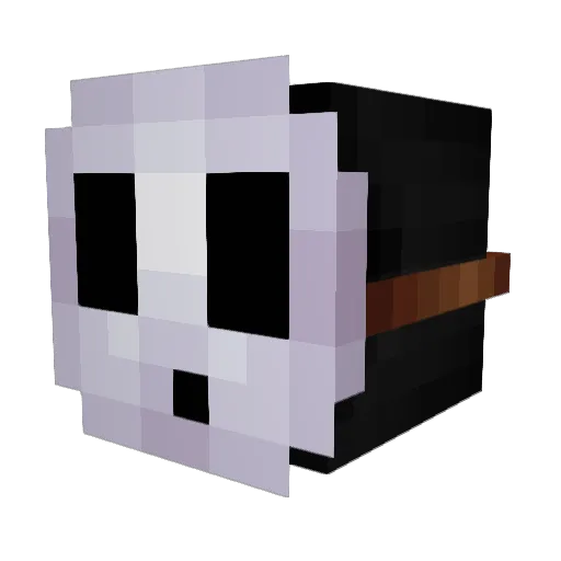 Dustovich Minecraft avatar head, 3D render