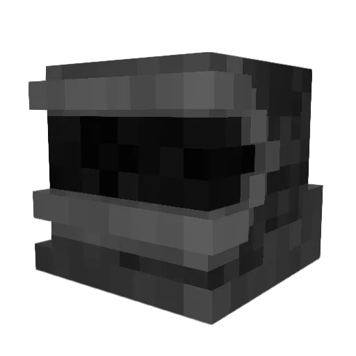 Dustronomy Minecraft avatar head, 3D render
