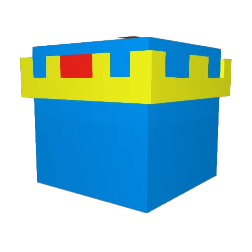 Dustruction Minecraft avatar head, 3D render