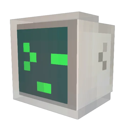 Dustsucker Minecraft avatar head, 3D render