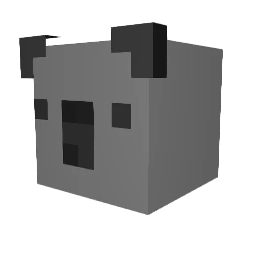 DustyDawson Minecraft avatar head, 3D render