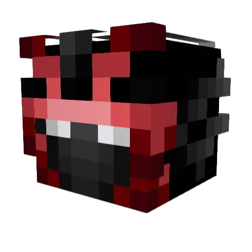 DustyDead Minecraft avatar head, 3D render