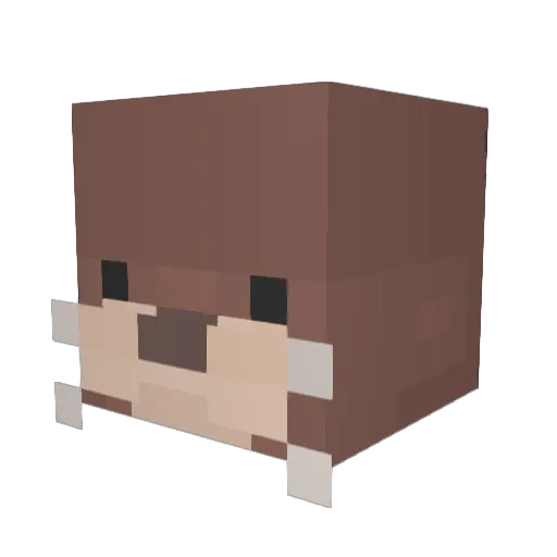 DustyGuy Minecraft avatar head, 3D render